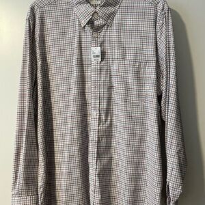 Jos. A. Bank Multicolor Plaid Button Down Shirt- comfortable, fabric.